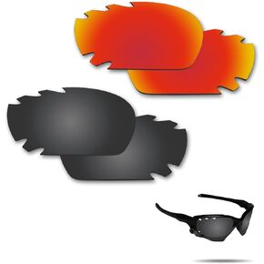 عدسات بديلة مستقطبة مضادة للمياه المالحة لنظارات Oakley Jawbone ذات فتحات تهوية للسباق، زوجان معبأة