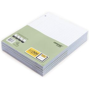 4 x 4 Graph-Ruled Filler Paper, 500 Sheets 11" x 8.5", Thick Paper Resists Ink Bleed, 3-hole Punched Loose-leaf Paper for 3-ring Binders: 5 packs of 100 sheets