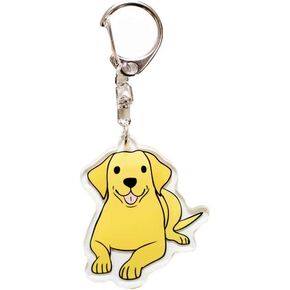 Yellow Labrador Retriever Charm, Lab Lover 2" Acrylic Keychain