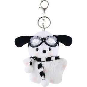 Cute Dog Keychain Kawaii Plush Puppy Dog Keychain For Backpack Handbag