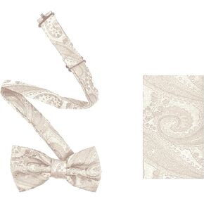 مجموعة منديل ربطات عنق للأطفال الأولاد والبنات بتصميم بيزلي قابل للتعديل ومشبك مربوط مسبقًا in Kuwait