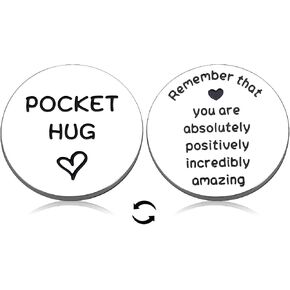 First Day of Kindergarten Pocker Hug Token Back to School Supplies Son Daughter Gifts from Mom Thinking of You Gifts for Women Encouragement Gifts for Men Sobriety Gifts Cheer up Get Well Soon Gifts