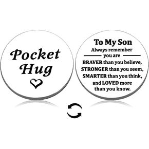 Christmas Gifts for Kids Pocket Hug Adult Son Gift Ideas First Day of Kindergarten Back to School Supplies to My Son 16th 18th 21st Birthday Gifts Just Because Gifts for Him Stepson Son in Law Gifts