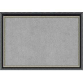 Amanti Art Black Framed Magnetic Board 27x39 Large Vision Board for use with Magnets, 100% Metal Sheet to Display Items as Office Decor or for Home Organization in mudroom, Kitchen or Kids Room