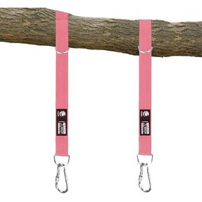Tree Swing Hanging Strap - 5ft Swing Straps Outdoor Suspension Accessories Kit, Holds 2200lbs with Stainless Carabiners, Easy Installation, Perfect for Baby/Garden/Toddler Swing (Black)