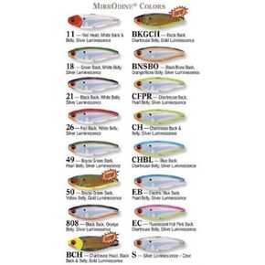 Mirrolure 20MR-CH Catch 2000 Suspend Flo CHT Bk-Be/Gold 3.5in 1/2oz