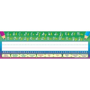 Teacher Created Resources Flat Cursive Writing Name Plates (4308) 3.5 x 11.5 Inches