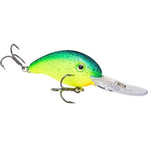 Strike King (HC3XD-476) Promodel Crankbait S3XD Fishing Lure, 476 - Chartreuse with Blue/Black Splatterback, 7/16 oz, Lifelike Eyes