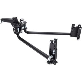 Blue Ox BXW0675 2-Point Weight Distribution Hitch, 600lbs Tounge Weight, 6 Hole Shank for 2" Recievers, 2 - Inch Ball, Black