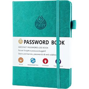 كتاب كلمة المرور مع علامات تبويب أبجدية، كتاب كلمات مرور صغير لكبار السن، كتاب حفظ كلمات المرور لموقع الإنترنت، منظم كلمات المرور للمكتب المنزلي، 5.3 بوصة * 7.8 بوصة in Kuwait