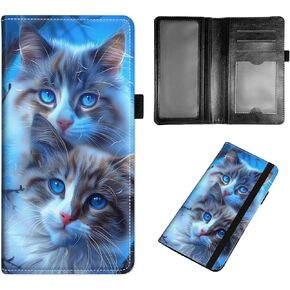 PU Leather Checkbook Covers for Women, Check book holder for personal checks, checkbook wallet with RFID Blocking, Gift for Men Women, Dog Paw