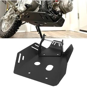 Motorcycle Skid Plate Replacement For Honda CRF110F 2019-2024 Under Engine Protection Aluminum Bash Plate(Black)