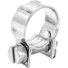 3/8" Small Fuel Injection Hose Clamps, 20PCS Gas Line Hose Clamp, Adjustable Pipe Hose Clip Tube Clamps for Automotive,Agriculture,Plumbing, 9/16" - 5/8" Dia