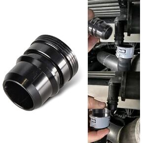 Ajxn 1 Pack Car Pressure Relief Valve Plug, 1.33In x 1.61In x 0.86In Waterproof Durable Metal Vehicle Exhaust Valve Plug, Compatible with Ford 13-21 F150 Ecoboost 3.5l 2.7l VTA (Black)