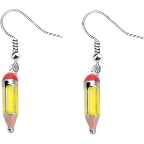 Tiny Pencil Earrings Teacher Earrings Back to School Gift Funky Pencil Drop Earrings