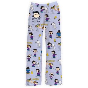 Snoopy Pajama Pants - Comfy Lightweight Unisex Bottoms Ultra Soft Lounge Pants Men Women | Peanuts Novelty Loungewear (S-XXL)