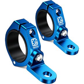 2 PCS UTV Whip Mounts, Sturdy Whip Flag Mount, Aluminium Alloy UTV Whip Light Mount, 360° Rotating Adjustable Off-Road Light Bar Mount Fit for 1.5"/1.65"/1.75"/1.85"/2" Roll Bar Cage, Blue