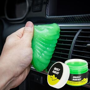 Universal Car Cleaning Gel Automotive Detail Putty Crevice Cleaning Slime for Air Vents Interiors Keyboards Laptops & Electronics Versatile Home & Office Accessories Fresh Scent (Lime Green)