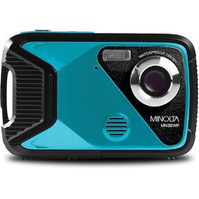 Minolta MN30WP 21 MP / 1080P HD Waterproof Digital Camera (Red)