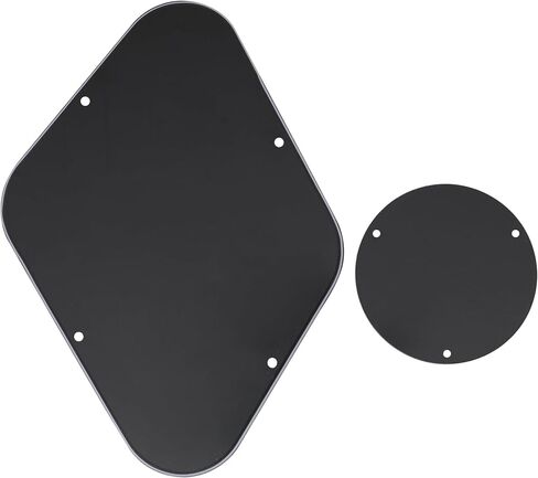 Musiclily LP Backplate and Switch Cover Set Compatible with USA Les Paul, 1Ply Black in Kuwait