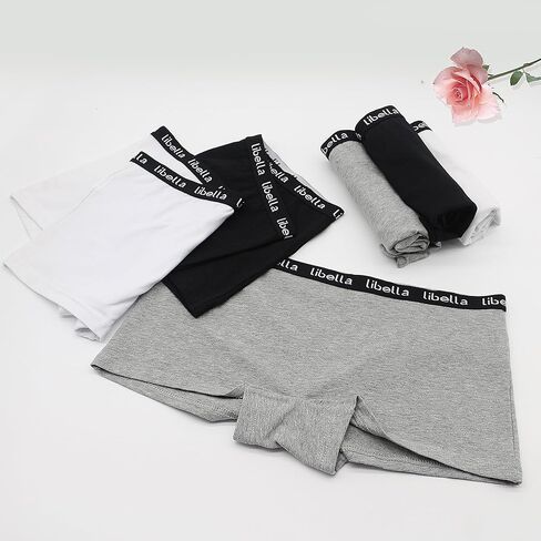 Womens Boyshorts Underwear Cotton Boxer Briefs Full Coverage Soft Stretch boxer Shorts for Women 6 Packs in Saudi Arabia