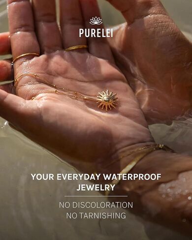 Purelei® Kalea Sun Bundle Gold - مجموعة قلادات مقاومة للماء - مجوهرات من الفولاذ المقاوم للصدأ مطلية بالذهب عيار 18 قيراط - مجموعات هدايا مجوهرات - مجموعات مجوهرات للنساء - قلادة مع عملات معدنية وشمس - مجموعة مجوهرات ذهبية in Kuwait