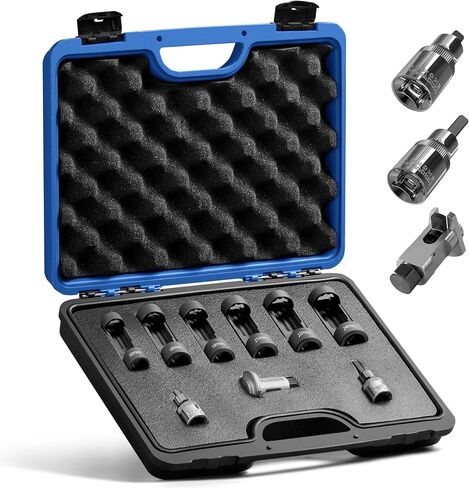 Strut Nut Socket 16mm 18mm 19mm 21mm 22mm 24mm with Suspension Strut Knuckle Spreader 5.0 – 10.5 mm tool with12 Point 1/2" Drive Suspension Strut Spreader Socket 9pc Shock Absorber Tool (8PC) in Saudi Arabia