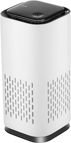 KIKI PURE A1 2021 منقي هواء صغير يعمل بتقنية HEPA USB-C. محمول للغاية (طوله 5.2 بوصة، 6.7 أونصة)، هادئ للغاية. للسفر وداخل السيارة وسطح المكتب (أبيض) in Saudi Arabia