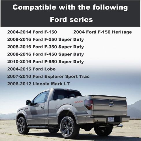 Tailgate Door Handle, Compatible with 2004-2016 Ford F150 F250 F350 F450 F550 Super Duty, Replace 8L3Z-9943400-AC, 8L3Z9943400AC with Backup Camera Hole and Keyhole in Saudi Arabia