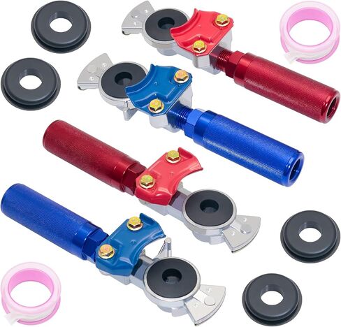 Glad Hands, 3 Set Blue & Red Aluminum Emergency Gladhands for Semi Trucks Trailers Air Lines 6 Glad Hand Seals in Saudi Arabia