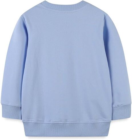 FreeLu Girls Cotton Pullover Sweatshirts Kids Cute Cartoon Printed Crewneck Tops in Kuwait