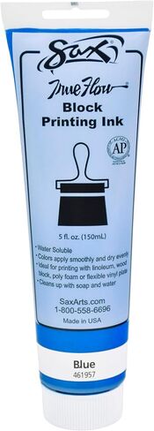 Sax True Flow Water Soluble Block Printing Ink - 5 Ounce Tube - Blue - 461957 in Saudi Arabia