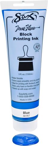 Sax True Flow Water Soluble Block Printing Ink - 5 Ounce Tube - Blue - 461957 in Saudi Arabia