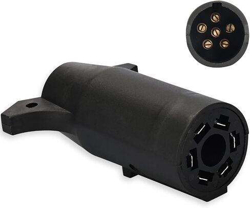 RVGUARD 12 Volt 7 Pin to 4 Pin Trailer Plug Adapter, 7 Way Blade to 4 Way Flat Trailer Connector for Pickup, Truck, Trailer in Saudi Arabia