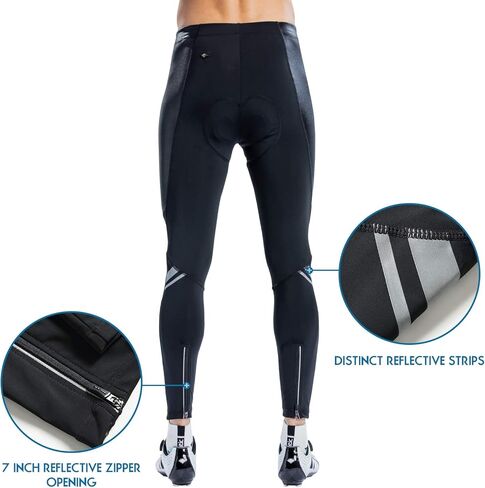 ملابس ركوب الدراجات الرجالية من Santic، مصنوعة من الصوف الحراري لركوب الدراجات، سراويل مقاومة للرياح في الشتاء in Kuwait