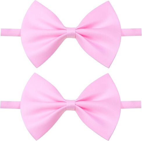 2 Pcs Bow Ties Adjustable Pre-tied Satin Formal Tuxedo Bowties for Wedding Homecoming Party in Kuwait