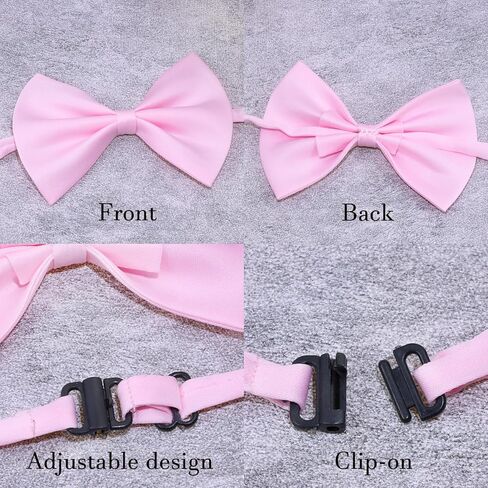 2 Pcs Bow Ties Adjustable Pre-tied Satin Formal Tuxedo Bowties for Wedding Homecoming Party in Kuwait