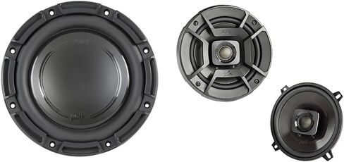 Polk Audio DB842 SVC - DB+ Series 8" Shallow Subwoofer for Marine/Car Sound System, 30Hz-200Hz Frequency Response, Single 4-Ohm Voice Coils & Polypropylene Woofer Cone in Kuwait