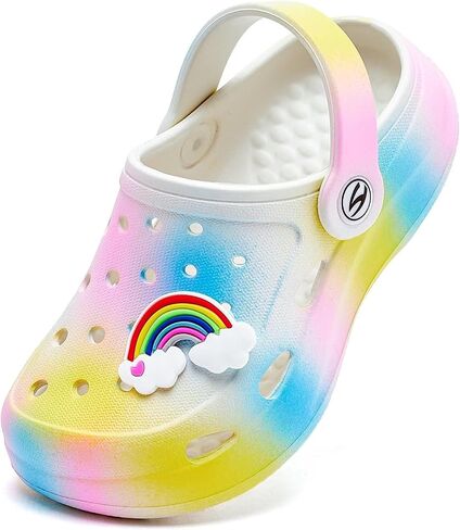 WOUEOI Boys Girls Garden Shoes Toddler Cartoon Slides Sandals Kids Clogs in Saudi Arabia