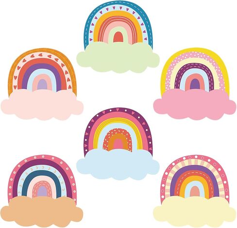108 Pcs Rainbow Name Plates Rainbow Name Tags Self Adhesive Classroom Labels Rainbow Classroom Decor Kids Name Labels for Desk Classroom Supplies Decoration Back to School Party Favor (Rainbow) in Saudi Arabia