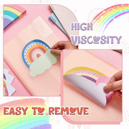 108 Pcs Rainbow Name Plates Rainbow Name Tags Self Adhesive Classroom Labels Rainbow Classroom Decor Kids Name Labels for Desk Classroom Supplies Decoration Back to School Party Favor (Rainbow) in Saudi Arabia