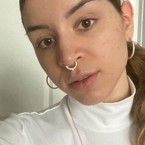 QWALIT Fake Septum Ring Fake Septum Piercing Faux Septum Nose Rings Fake Nose Ring Septum Fake Septum Nose Ring Clip On Septum Nose Ring Faux Septum Piercing Fake Septum Hoop Fake Septum Jewelry in Kuwait