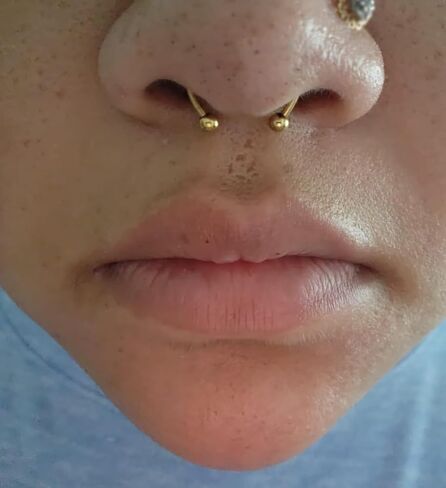 QWALIT Fake Septum Ring Fake Septum Piercing Faux Septum Nose Rings Fake Nose Ring Septum Fake Septum Nose Ring Clip On Septum Nose Ring Faux Septum Piercing Fake Septum Hoop Fake Septum Jewelry in Kuwait