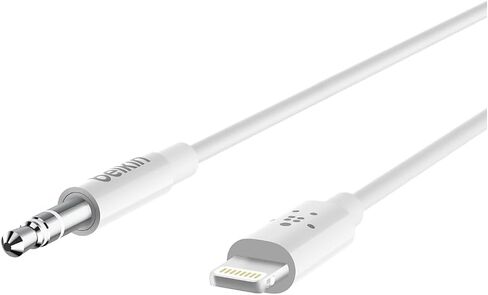 بلكن كابل صوت 3.5 ملم مع موصل لايتنينج AV10172bt03-WHT - ابيض in Kuwait