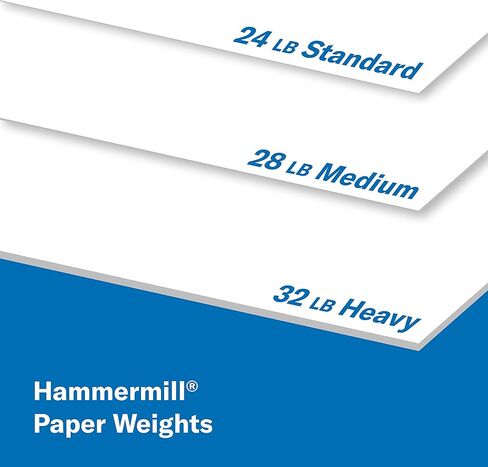 ورق طابعة Hammermill، طباعة ليزر ممتازة 32 رطل، 8.5 × 11-98 ساطع، صنع في الولايات المتحدة الأمريكية، 104646R - 1 رزمة (500 ورقة) in Kuwait