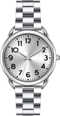 35MM Women's Watch Big Face Easy Reader Water Proof in Kuwait