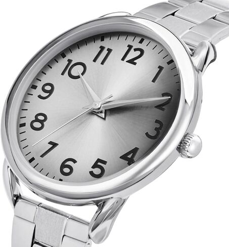 35MM Women's Watch Big Face Easy Reader Water Proof in Kuwait
