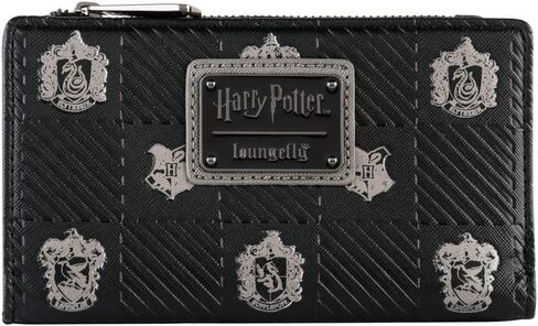 محفظة Loungefly x Harry Potter Hogwarts Houses Crests ثنائية الطي in Kuwait