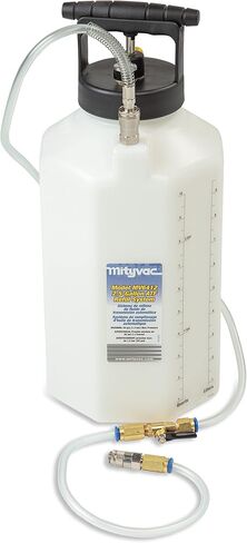 مجموعة إعادة تعبئة Mityvac MV7412 ATF لتعبئة أو إعادة تعبئة ناقل الحركة الأوتوماتيكي المختوم، سعة السوائل 2.5 جالون/10 لتر، تتضمن محولات تتصل بمعظم عمليات النقل المختومة الحديثة in Saudi Arabia