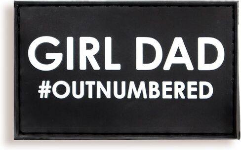 Girl Dad PVC Morale Patch for Dads - Hook and Loop in Saudi Arabia